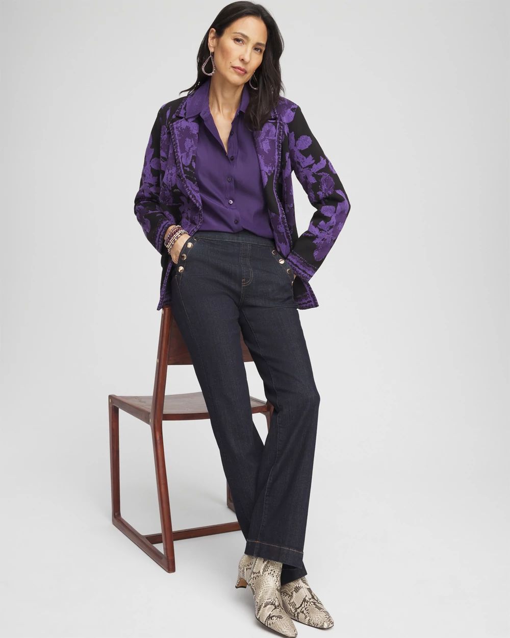 Trapunto Shoulder Blouse | Chico's